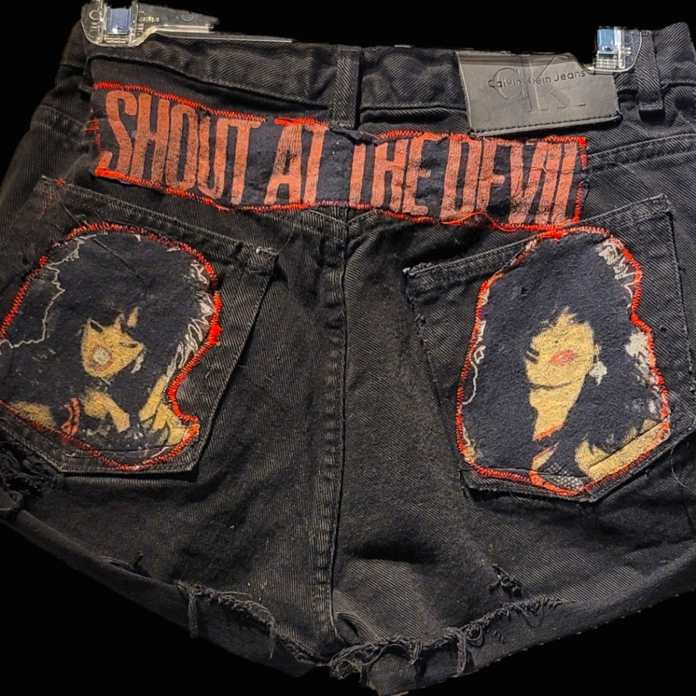 Vintage motley crew Calvin Klein shorts custom mad